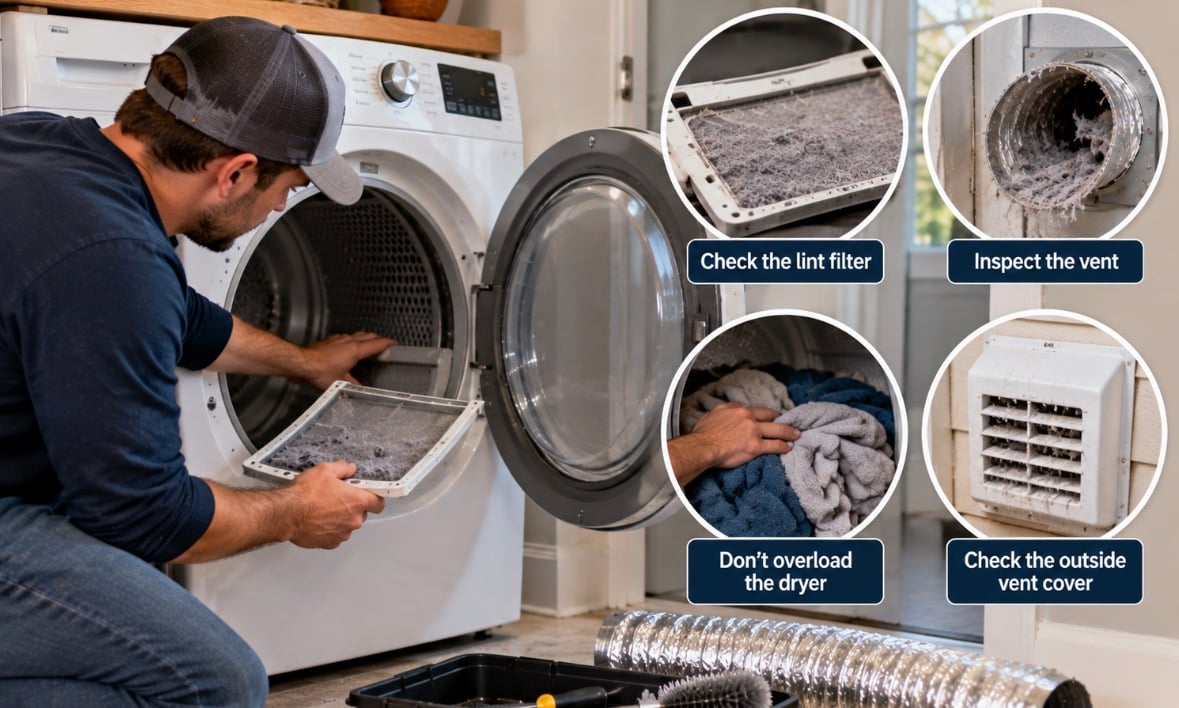 Why Is My Dryer Taking Longer to Dry Now That It's Cold?