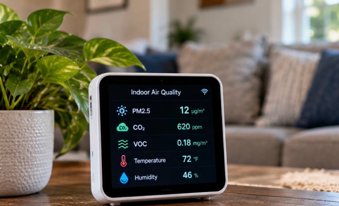 Home Air Quality Monitor or Professional Test: What Each One Actually Tells You